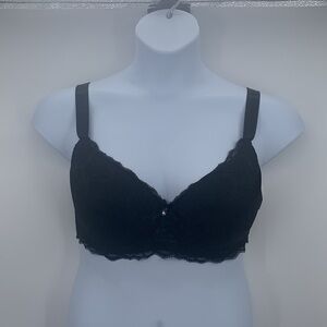 Mopas Padded Lace "Black" Bra Size 38DD